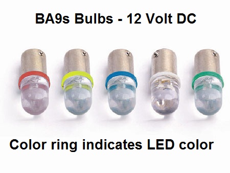 BA9S LED Bulb - 12V or 24V LED - T10, T5 Auto Map Dome Accessory