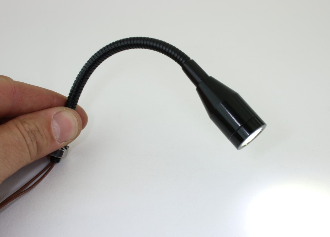 Mini Gooseneck Lamp - 155mm - Volt DC PilotLights.net