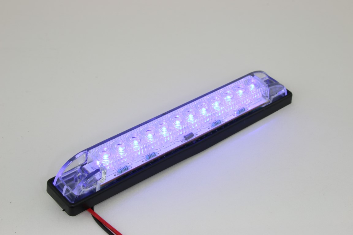 LED Bar Light - Heavy duty, Waterproof 12 Volt DC LED lamp, 6 length (BLUE  LEDs)