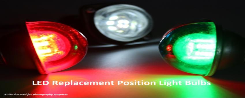 LED replacement position light navigation light bulbs